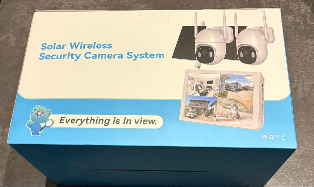 防犯カメラ 屋外 ソーラー ワイヤレス 2台セット　ソーラー給電式