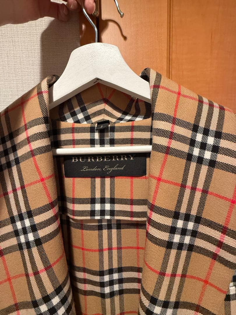 【Burberry】 ヴィンテージチェック柄 ロングコート