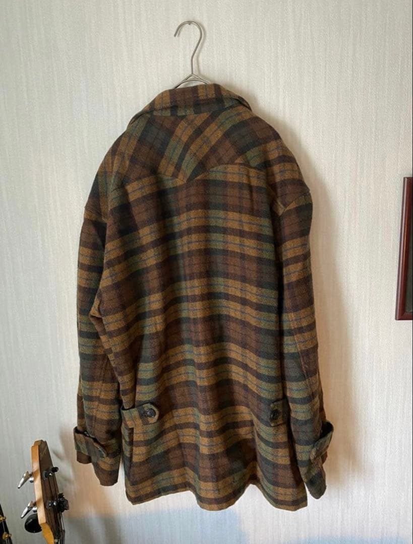 OLD Stussy ステューシー ジャケット 90s 白タグ チェック ウール