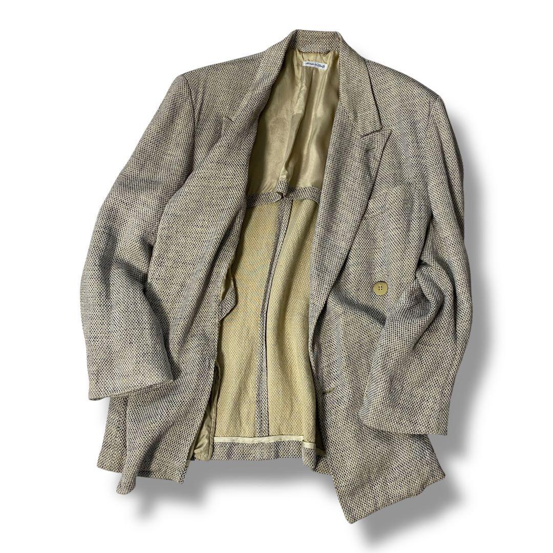 80s Giorgio Armani テーラードジャケット イタリア製 黒タグ