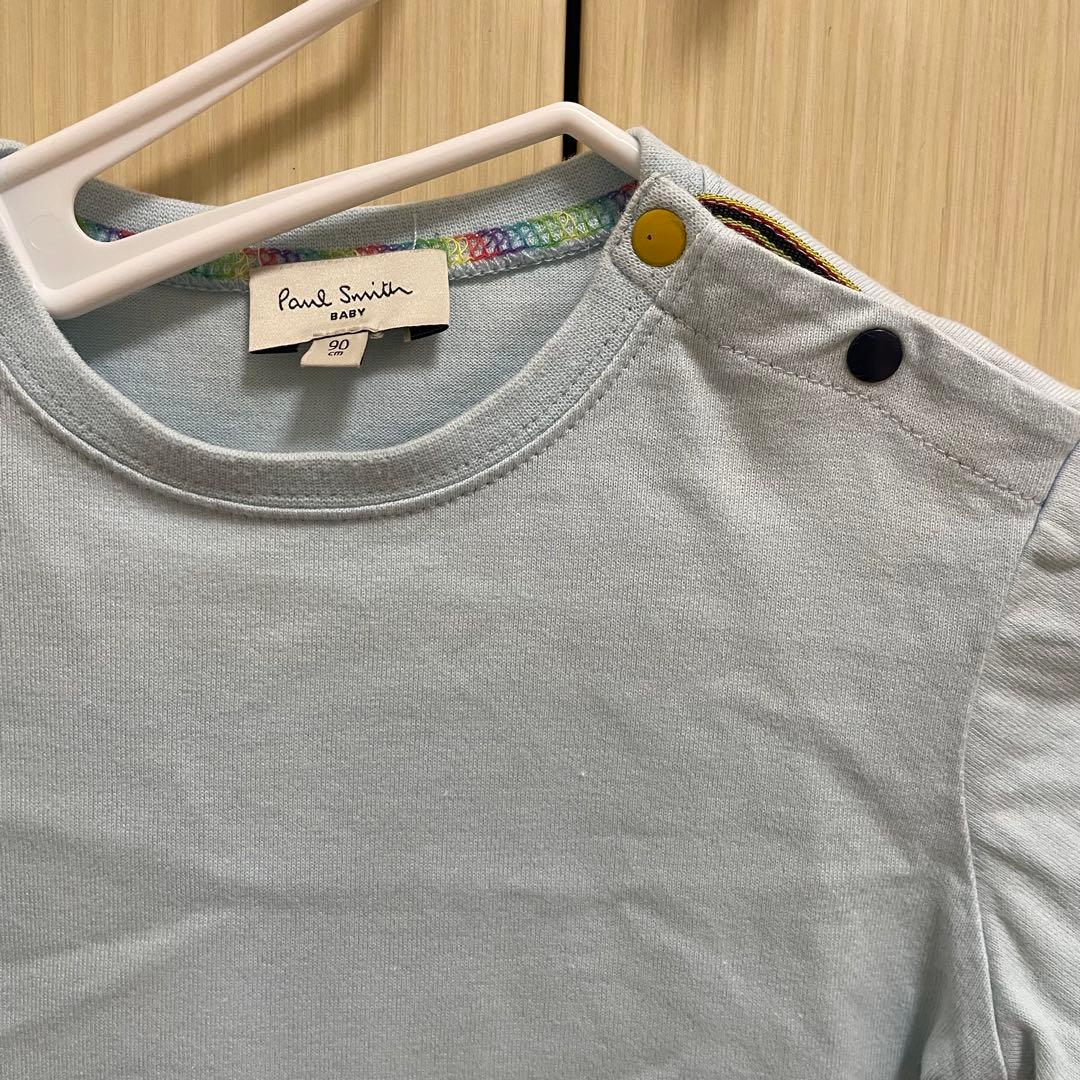 Paul Smith 水色Tシャツとデニムパンツセット 90