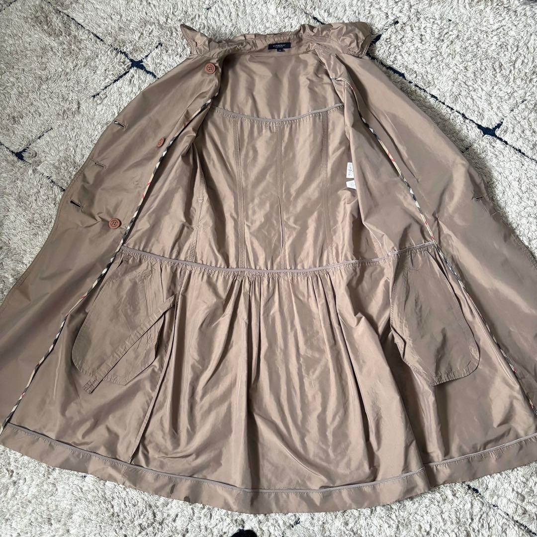 【希少デザイン✨】美品　バーバリーロンドン　トレンチコート　ベルト　シルク　絹
