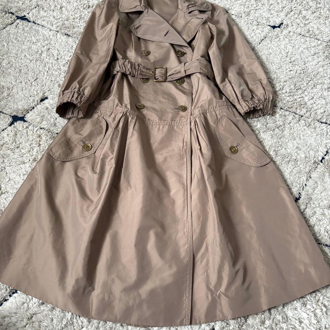 【希少デザイン✨】美品　バーバリーロンドン　トレンチコート　ベルト　シルク　絹