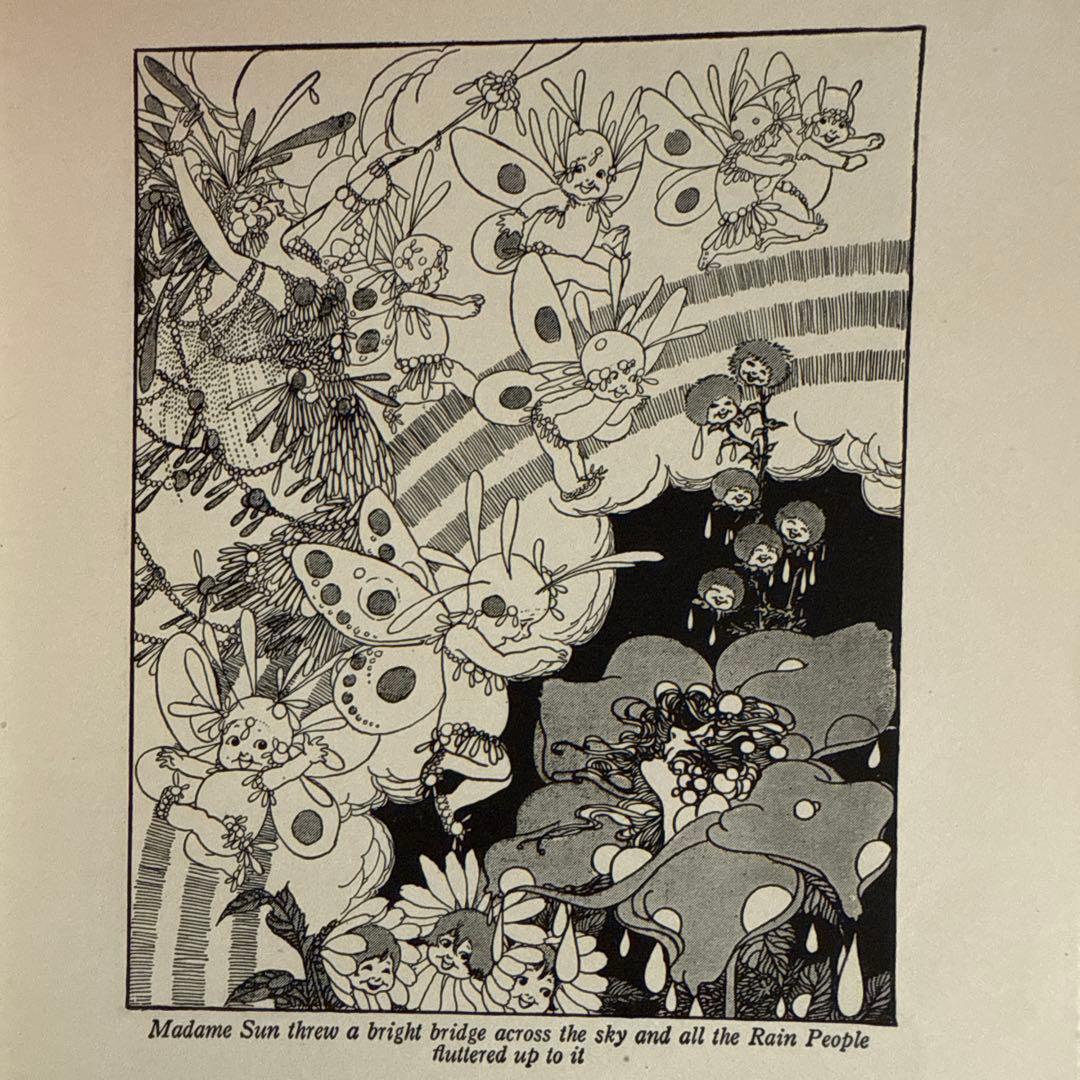稀少1915年アンティーク愛らしい挿絵の絵本　初版　洋書ジャンクジャーナル古書