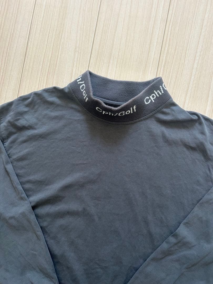Cph/Golf キャプテンズヘルム ゴルフ 長袖 モックネック シャツ M