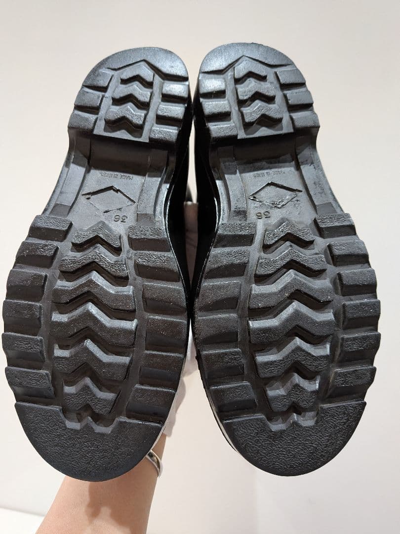 CHANEL　シャネルレインブーツ　ヴィンテージ　 長靴　黒ロングブーツ