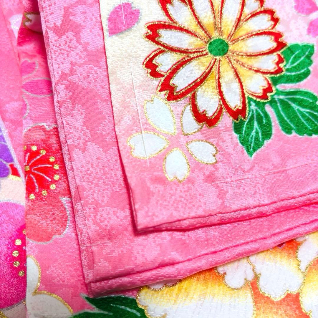 《新品》正絹 日本製 刺繍入❗️お宮参り 産着 女の子 新品たとう紙付 ピンク