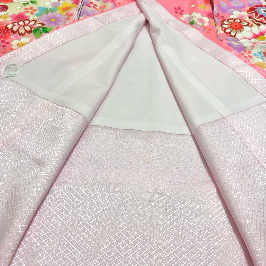 《新品》正絹 日本製 刺繍入❗️お宮参り 産着 女の子 新品たとう紙付 ピンク