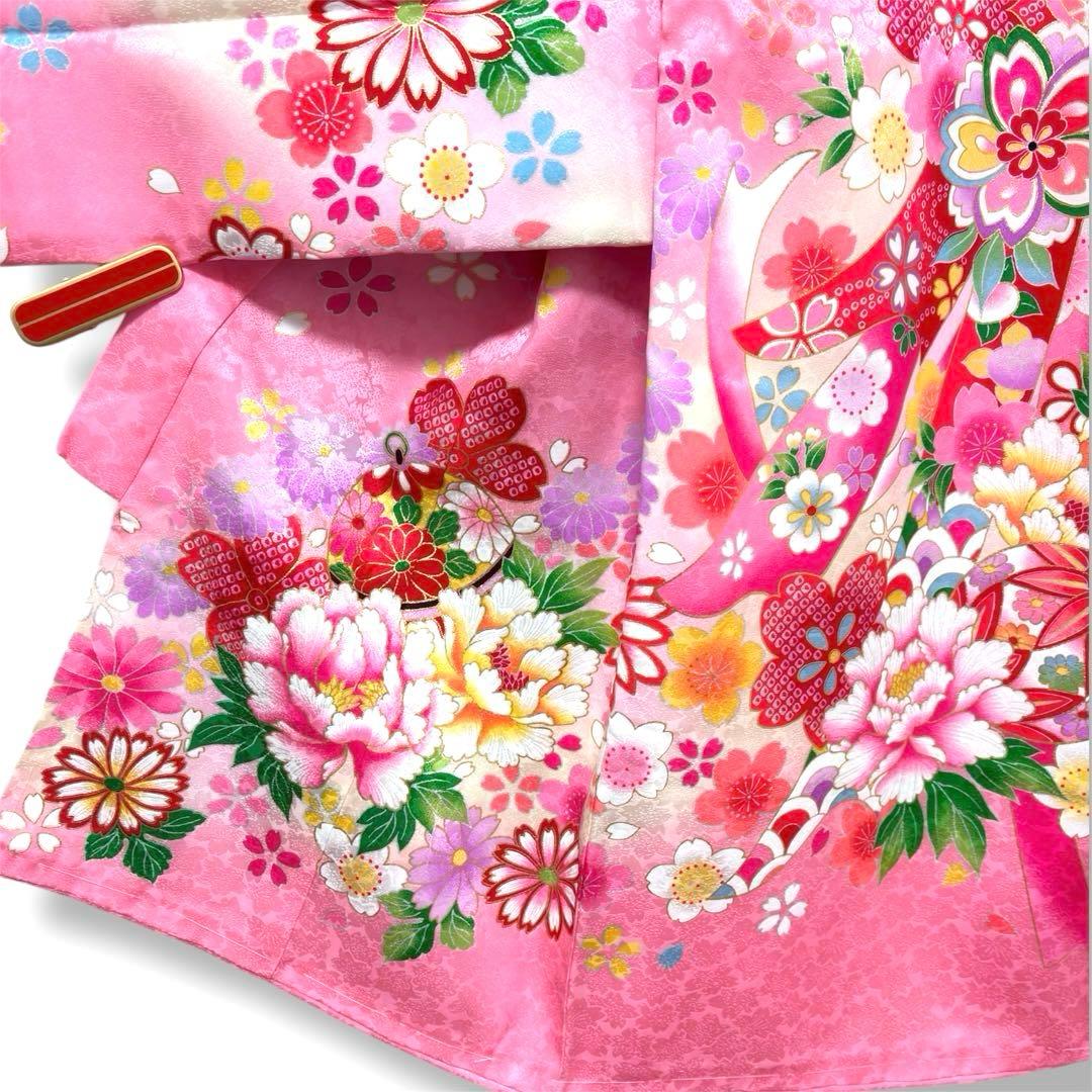 《新品》正絹 日本製 刺繍入❗️お宮参り 産着 女の子 新品たとう紙付 ピンク