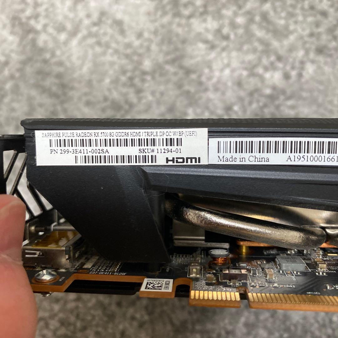グラフィックボード・グラボ・ビデオカード SAPPHIRE RX5700 8GB