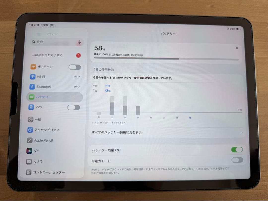 iPad Air 第4世代　256GB Wifiモデル