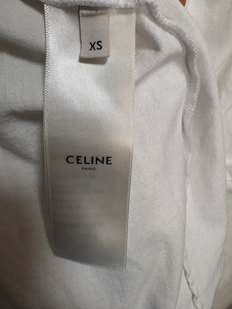 国内正規品　定価8万　セリーヌ　ロゴTシャツ　XS 安心鑑定利用可能