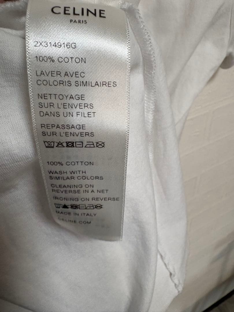 国内正規品　定価8万　セリーヌ　ロゴTシャツ　XS 安心鑑定利用可能