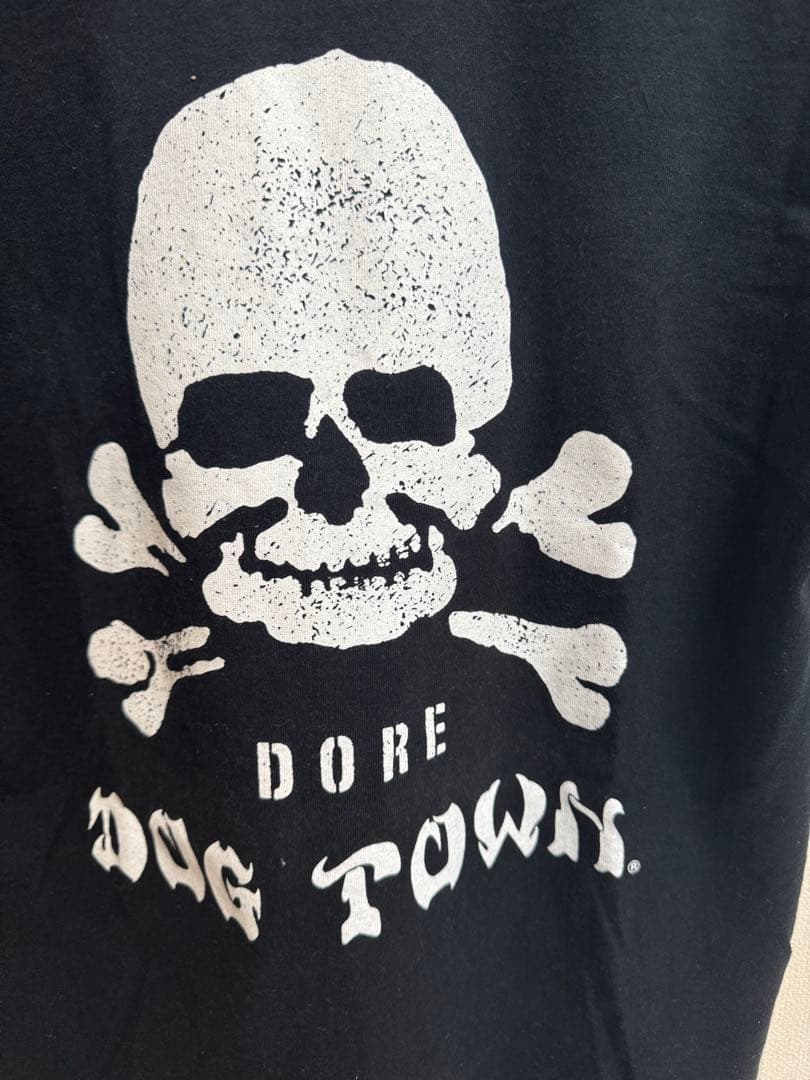 DOG TOWN スカルデザイン Tシャツ 黒 超美品　首伸びなし