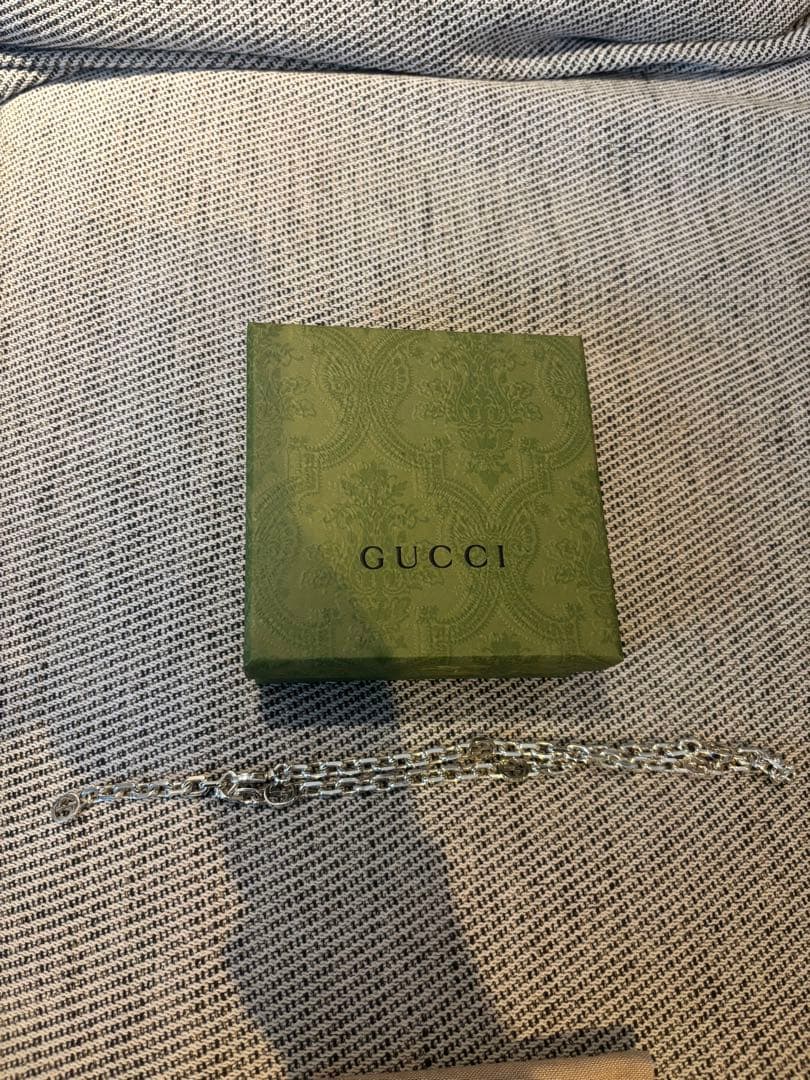 GUCCI インターロッキング チェーン ネックレス　シルバー925
