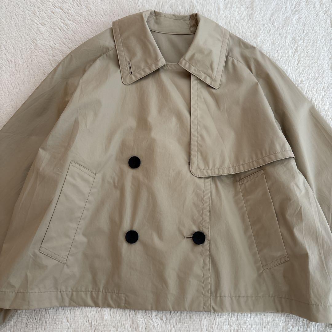 美品✨SHIPS タイプライター ボリュームスリーブ ショート トレンチコート