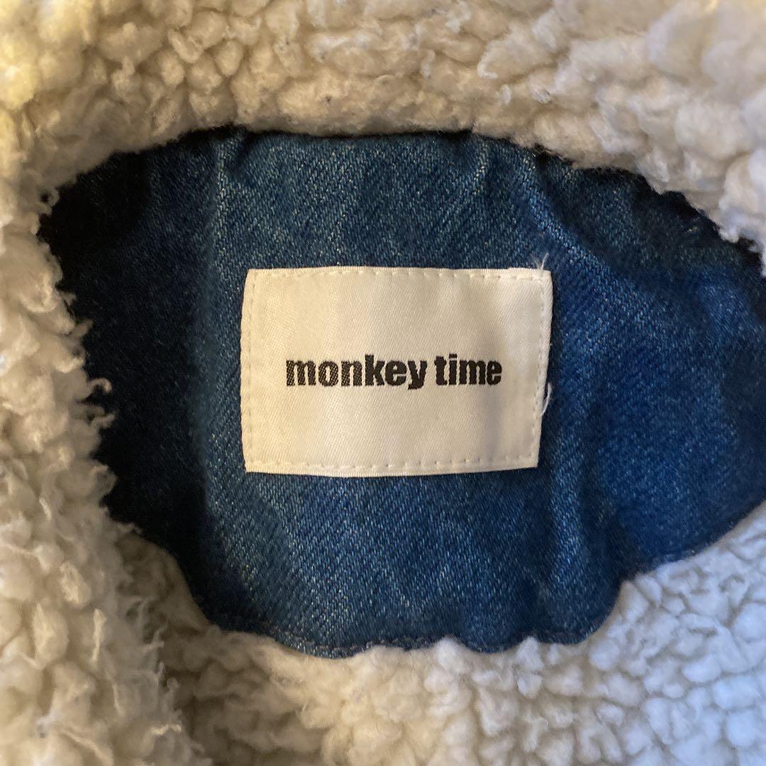 monkeytime モッズコート　デニム　ボア