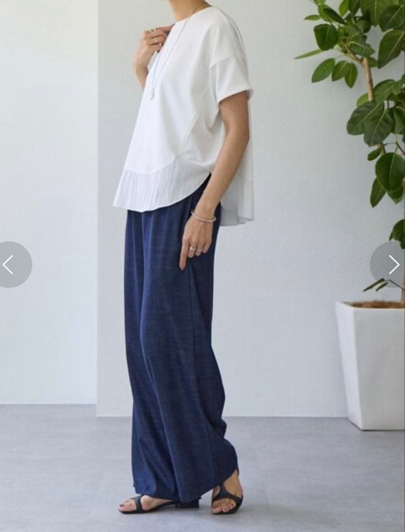 ビアズリー ラウンドヘムプルオーバー ホワイト beardsley