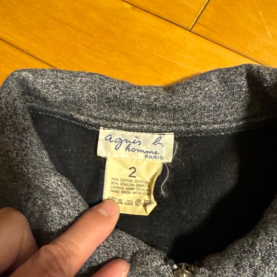 agnes b. homme zip sweat jacket サイズ２