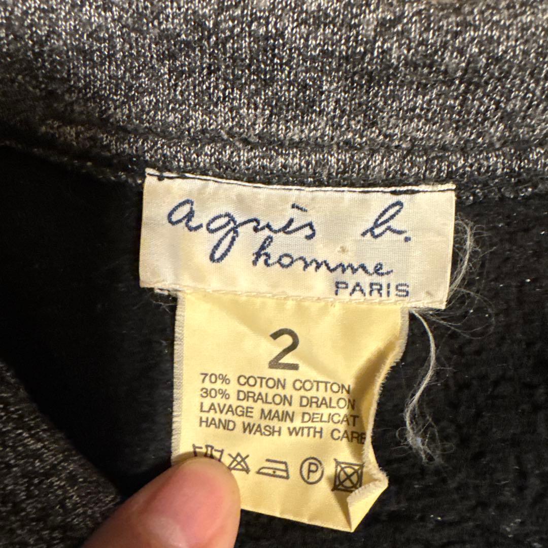 agnes b. homme zip sweat jacket サイズ２