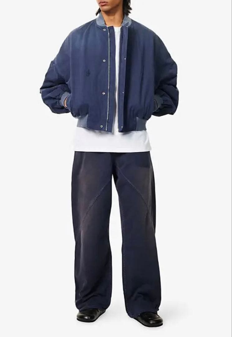 新品 17万 JW ANDERSON ボンバージャケット バーシティ スタジャン
