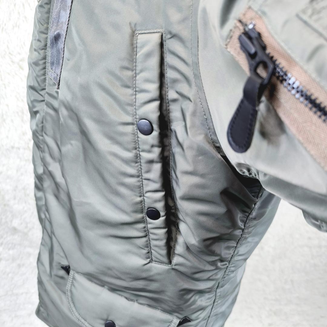 【美品】WAIPER　N-3B　N3B　ミリタリーフライトジャケット　ファー毛皮