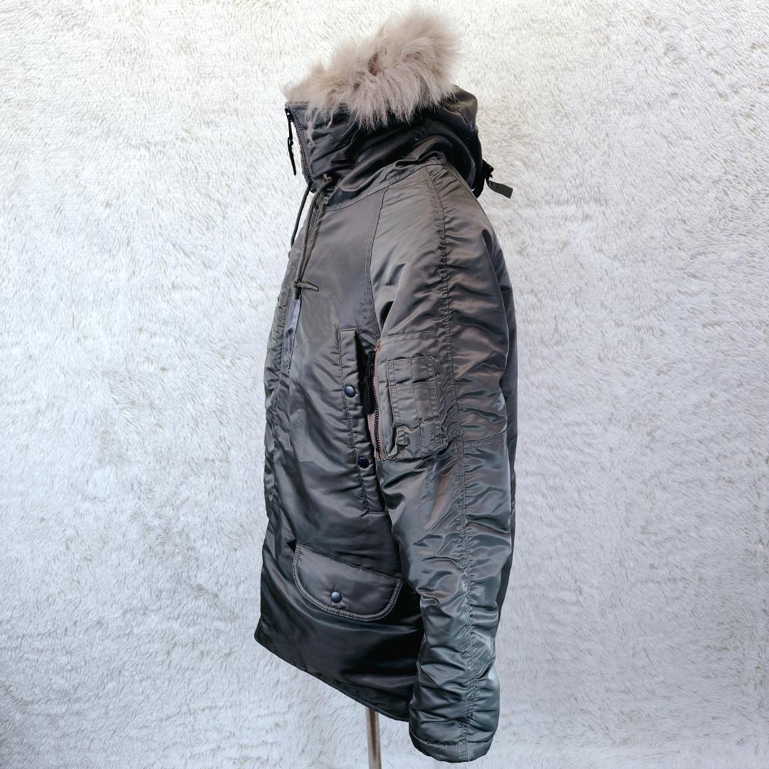 【美品】WAIPER　N-3B　N3B　ミリタリーフライトジャケット　ファー毛皮