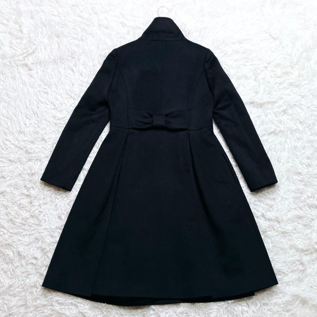 新品タグ付き✨ ルイルエブティック バックリボン ウールコート フレア S 黒