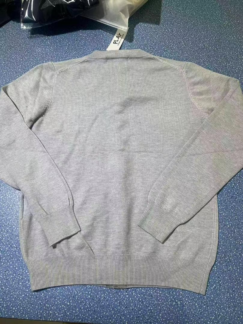 PLAY COMME des GARCONS カーディガンM-XL#0 グレー
