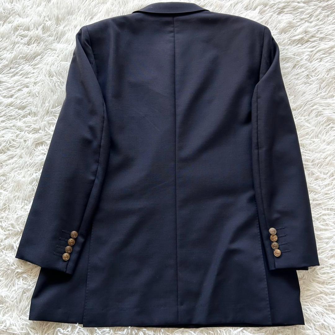 BURBERRY バーバリー　紺ブレ　テーラードジャケット　金ボタン　M相当