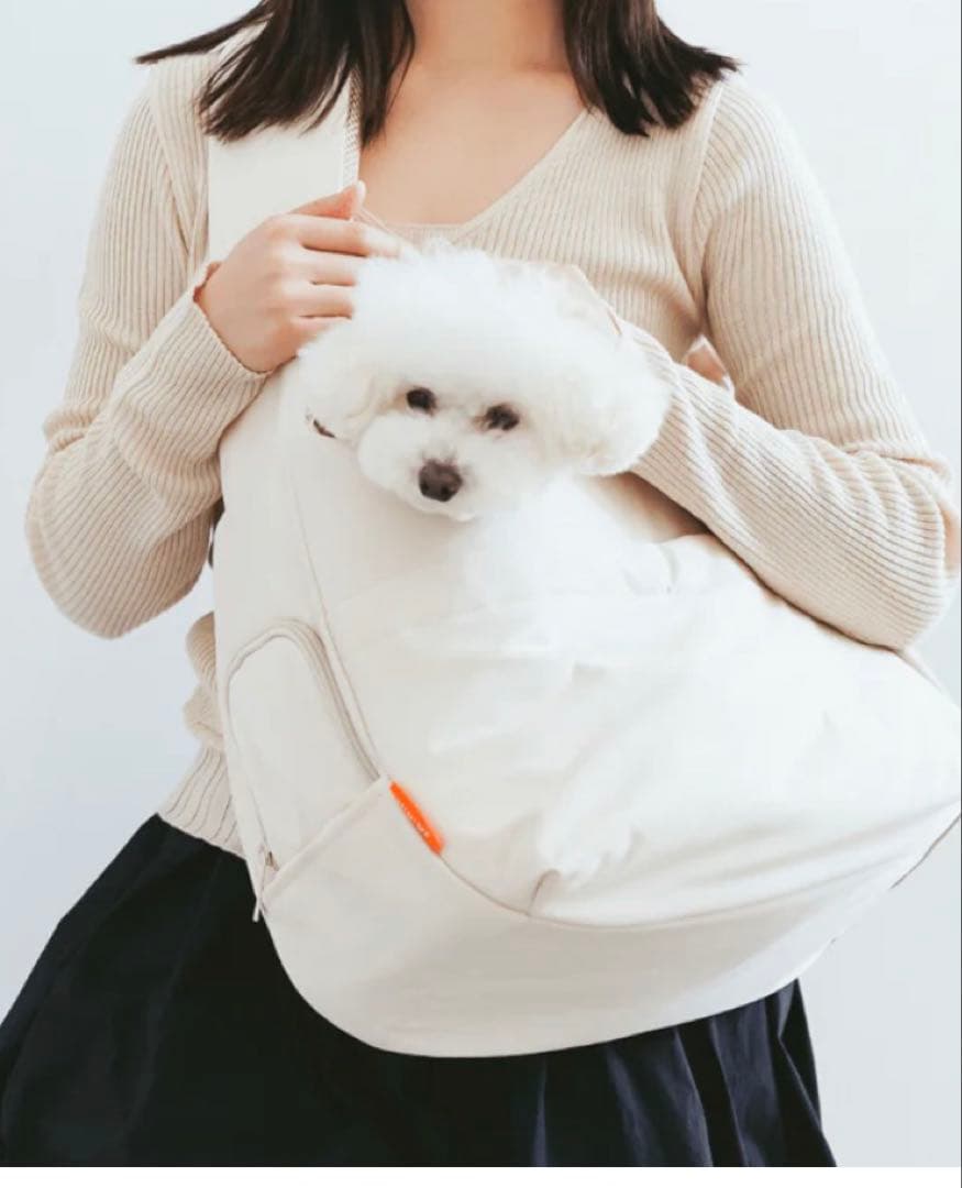 【定価20,000円／ほぼ未使用】MINIMEスリングキャリー M アイボリー