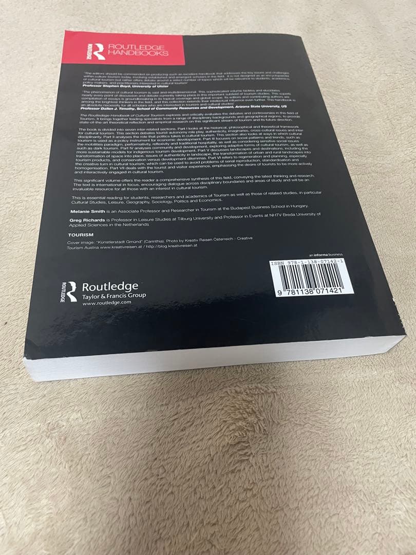 語学・辞書・学習参考書 TheRoutledge Handbook of CulturalTourism
