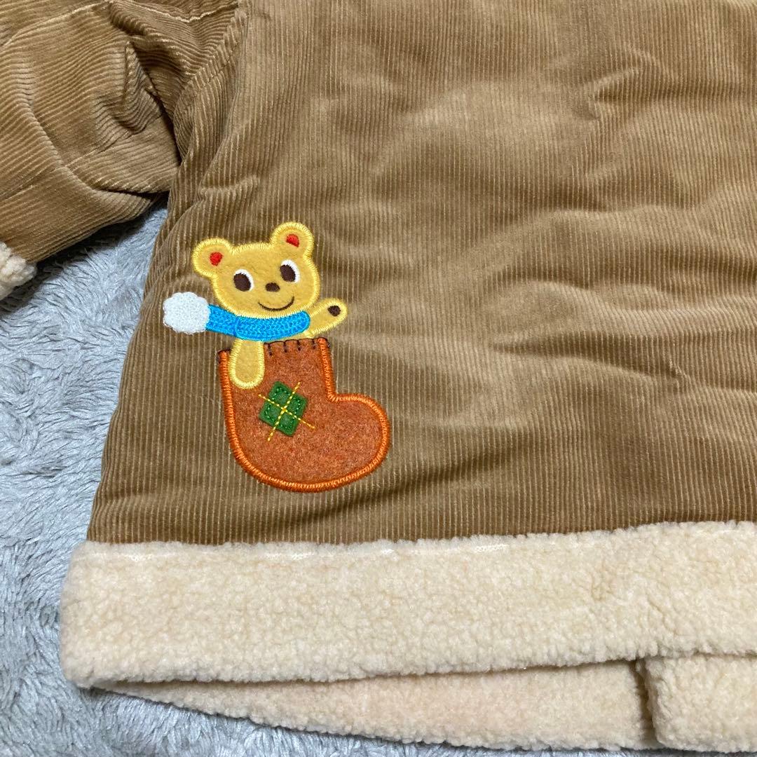 ★新品★ ミキハウス　ボアジャケット アウター　コート　コーデュロイ　くま　レア