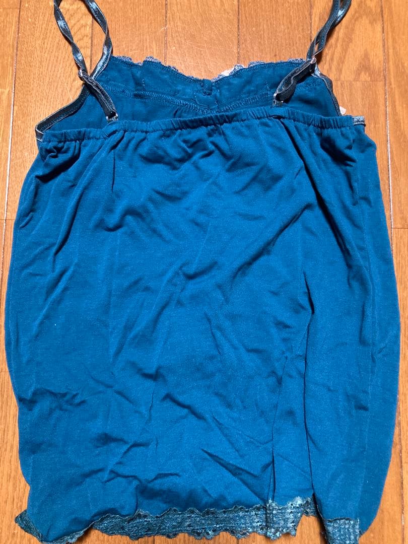 axes femme♡ビッグリボンキャミソール♡ブルーグリーン♡