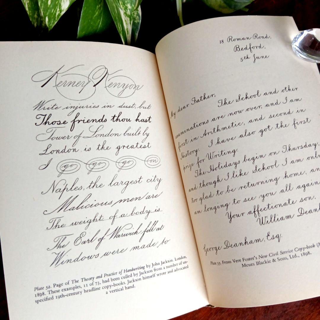 洋書古書1952年　ペンギン文庫　カリグラフィー美しい筆記体　ヴィンテージ　希少