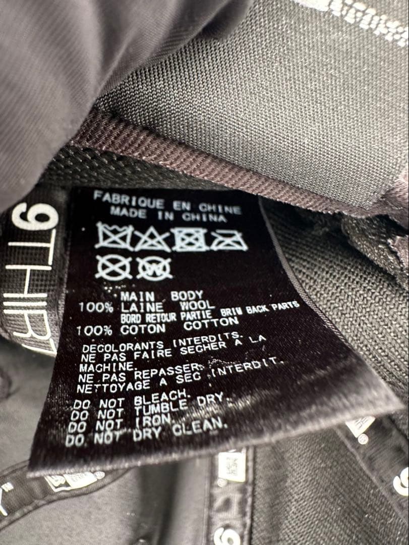 Yohji Yamamoto ×NEW ERA LOGO WOOL CAP