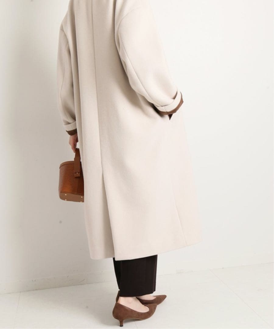 IENA MANTECO マンテコ ノーカラーコート