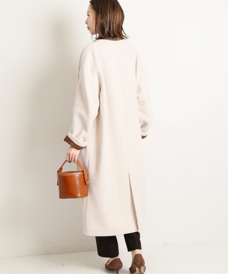 IENA MANTECO マンテコ ノーカラーコート