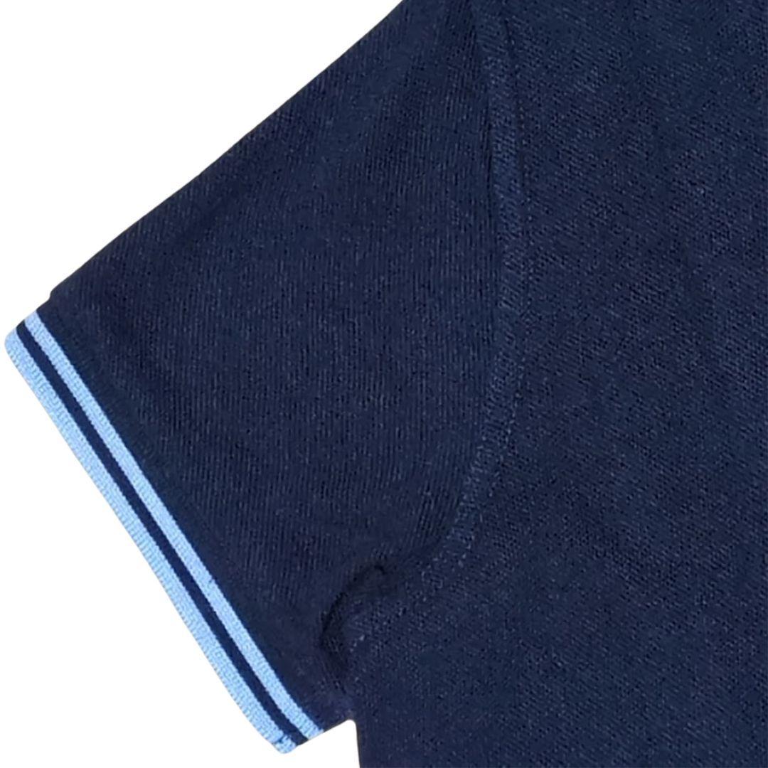 ✨美品✨フレッドペリー　ポロシャツ　ネイビー　コットン　 38（Ⅼ相当）　英国製