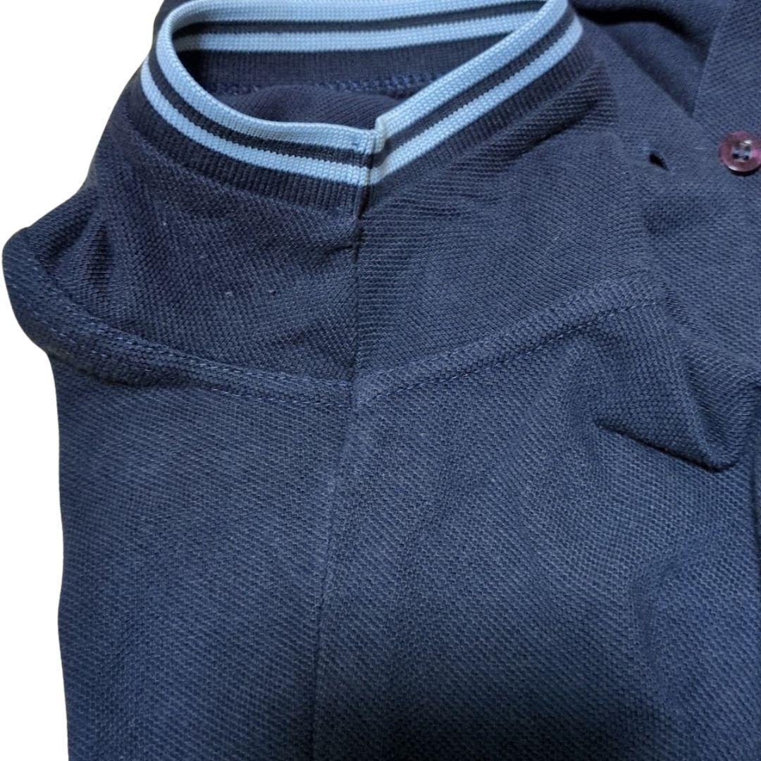 ✨美品✨フレッドペリー　ポロシャツ　ネイビー　コットン　 38（Ⅼ相当）　英国製