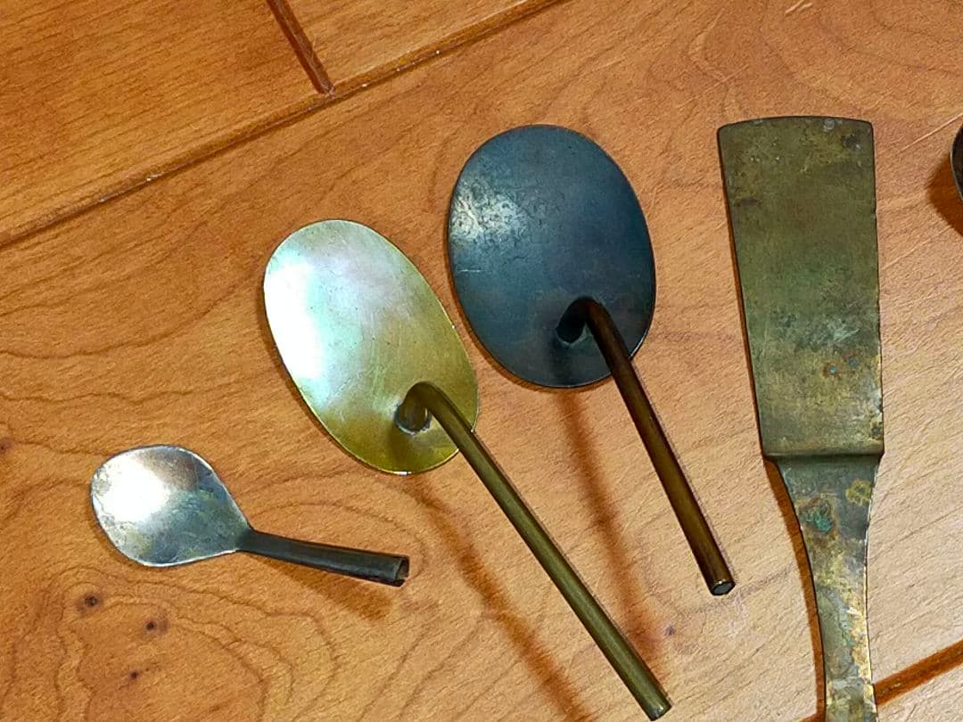 ♥値下げ！釜道具　灰匙　火箸　まとめて　茶道具　骨董　古玩