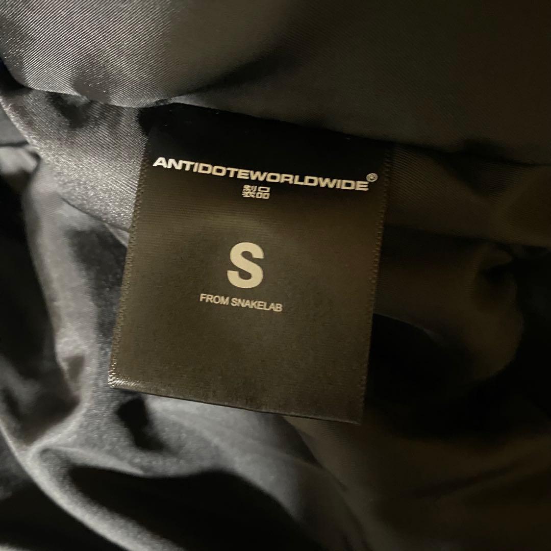 antidote-worldwide ファー付きブラックMA-1ジャケット S