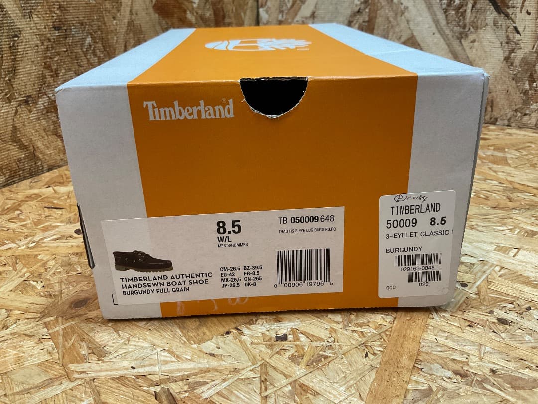ティンバーランド 50009 3EYE LUG BOAT SHOE バーガンディ