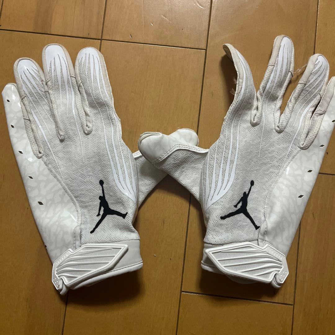 Jordan アメフト グローブ ホワイト