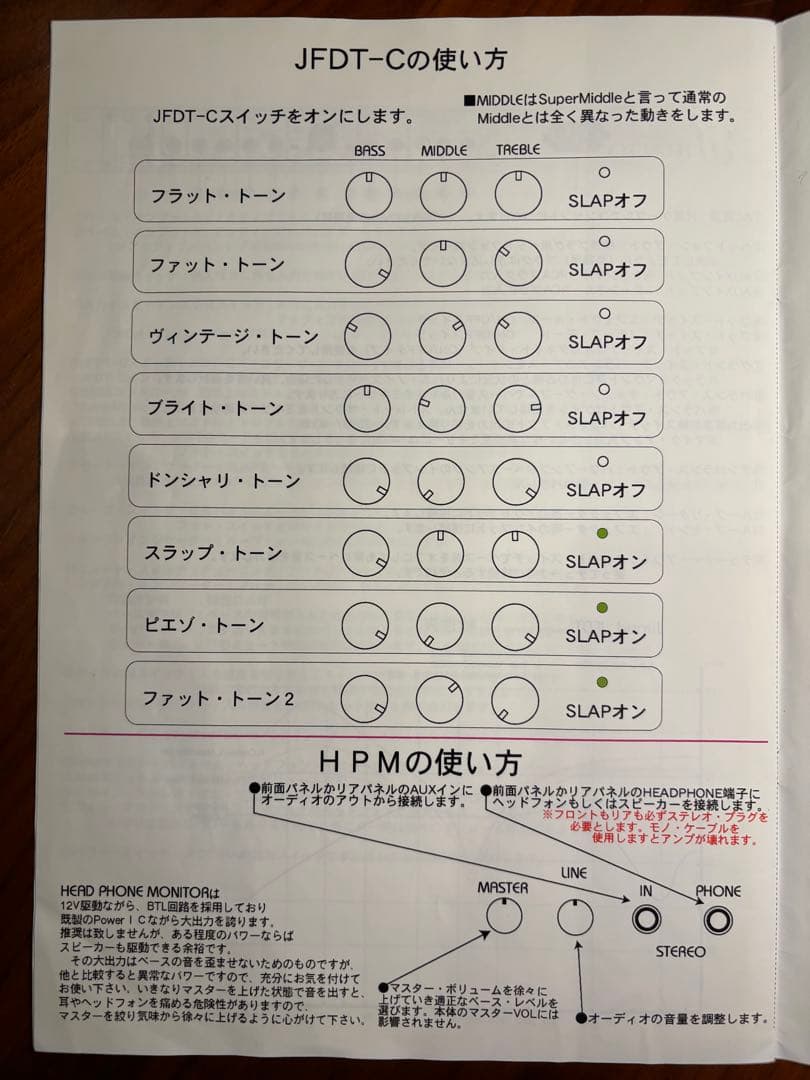 【最終価格】JIRAUD JFDT-HA（ベース用プリアンプ）