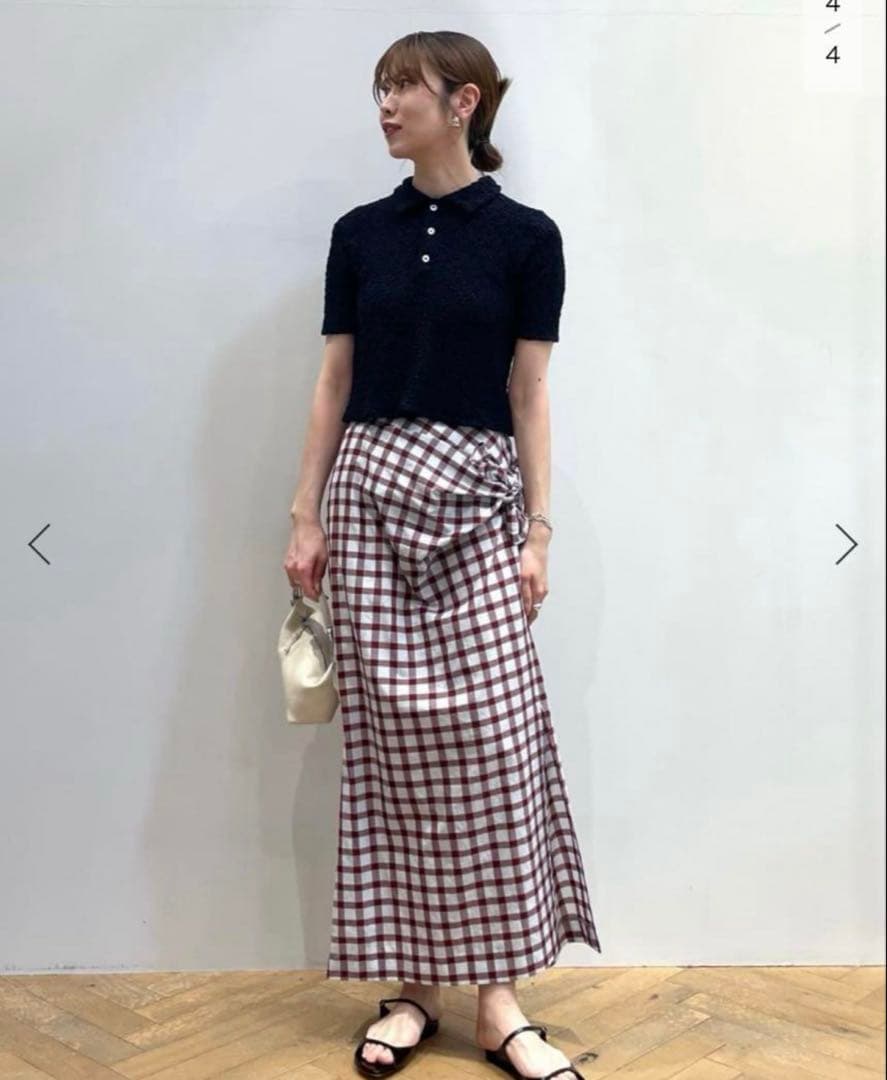 CURRENTAGE カレンテージ レーシーポロシャツ
