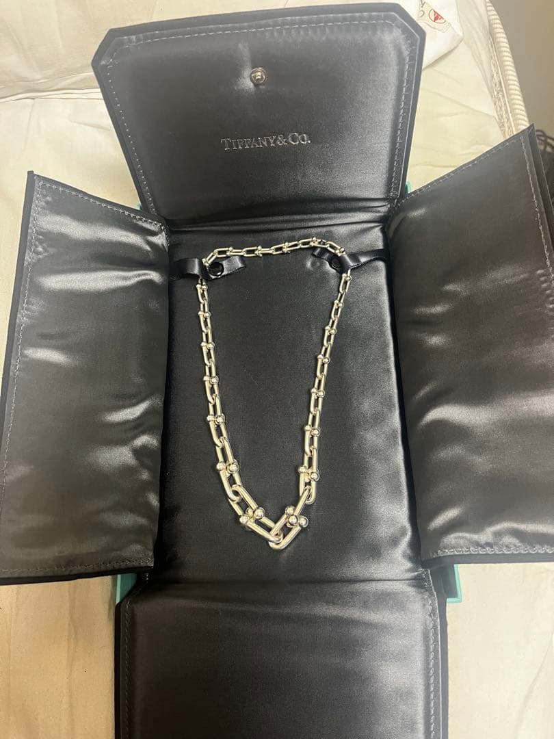 Tiffanyハードウェア グラジュエイテッドリンクネックレスSilver925