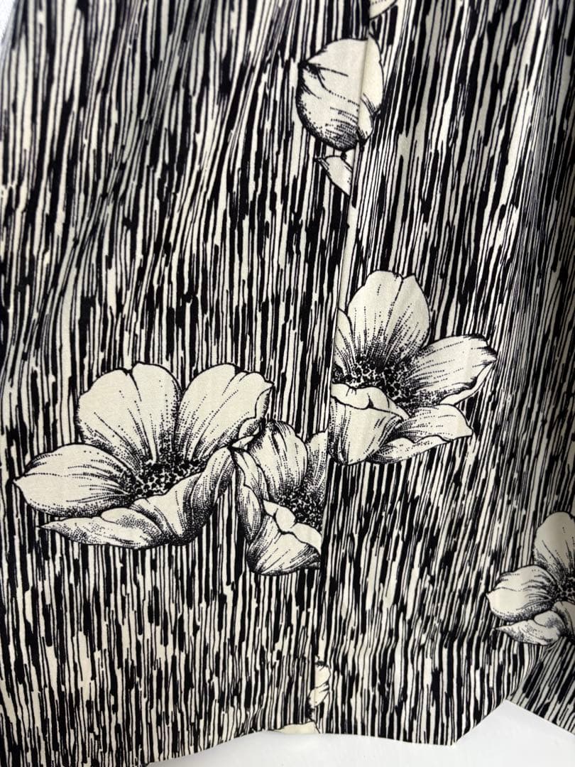 値下げ　VIVID HANAE MORI 花柄ワンピース　ヴィンテージ　7号