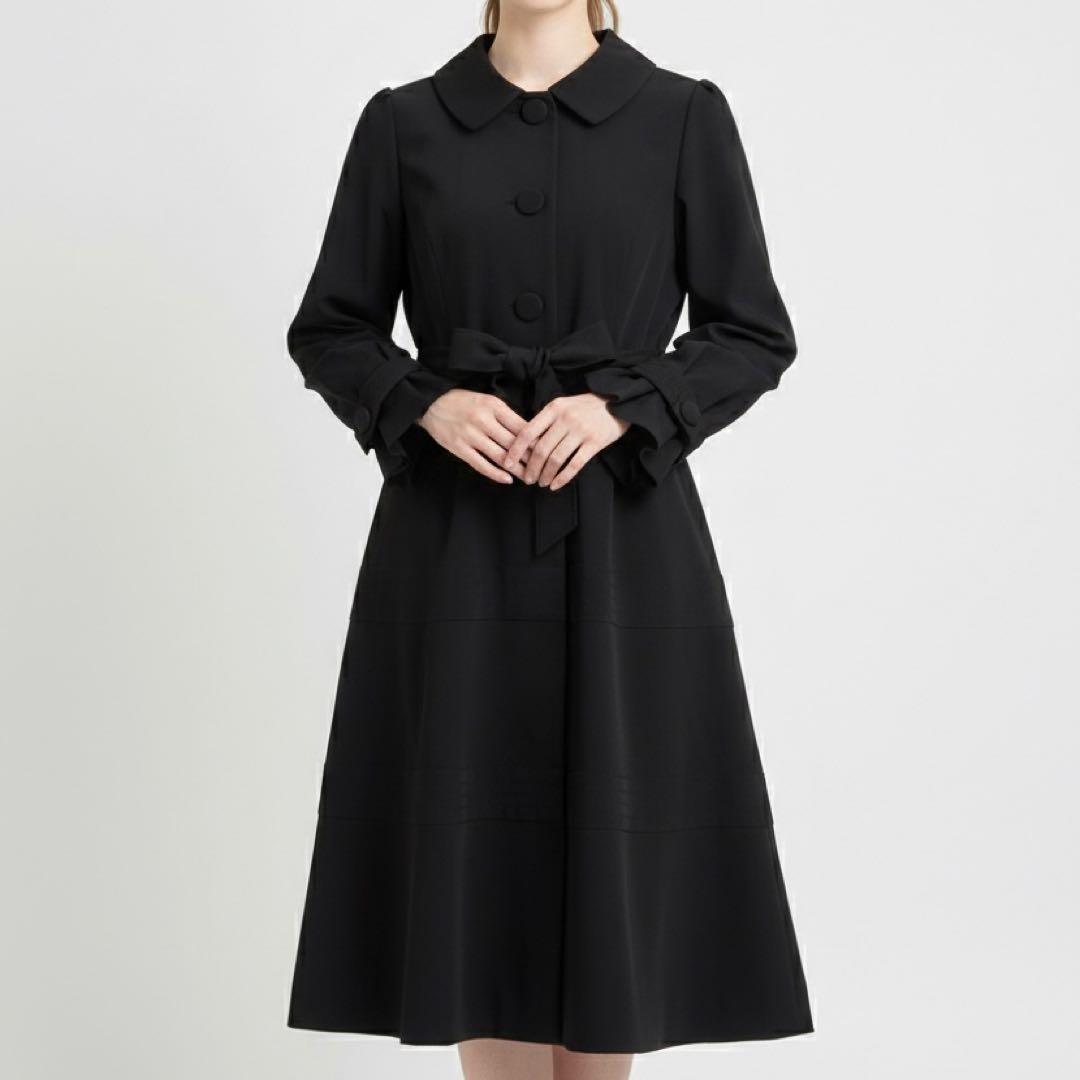 美品✨ トゥービーシック 4スプリングコート　2wayカラー　ライナー付き 黒