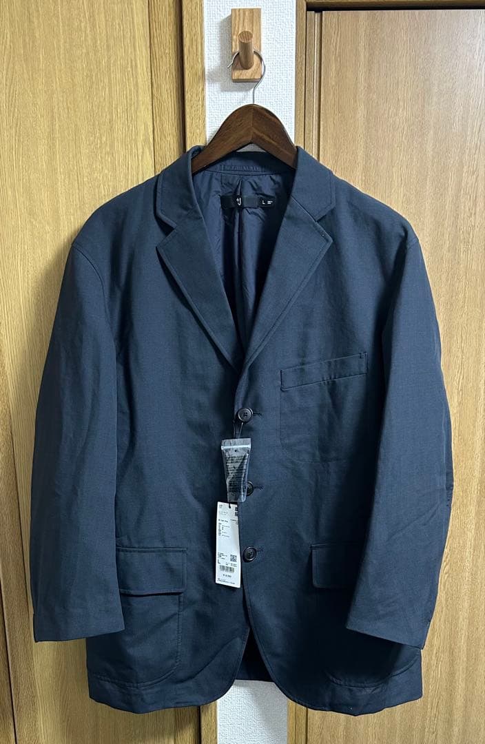 新品未使用 タグ付き ユニクロ ＋J オーバーサイズジャケット ダークグレー L